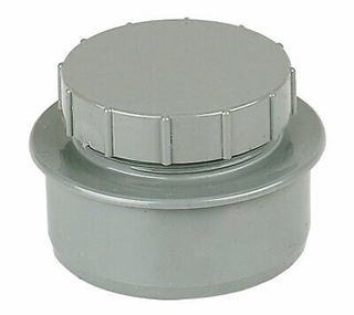 Picture of SOIL 110MM SCREWED ACCESS PLUG SP292G GREY